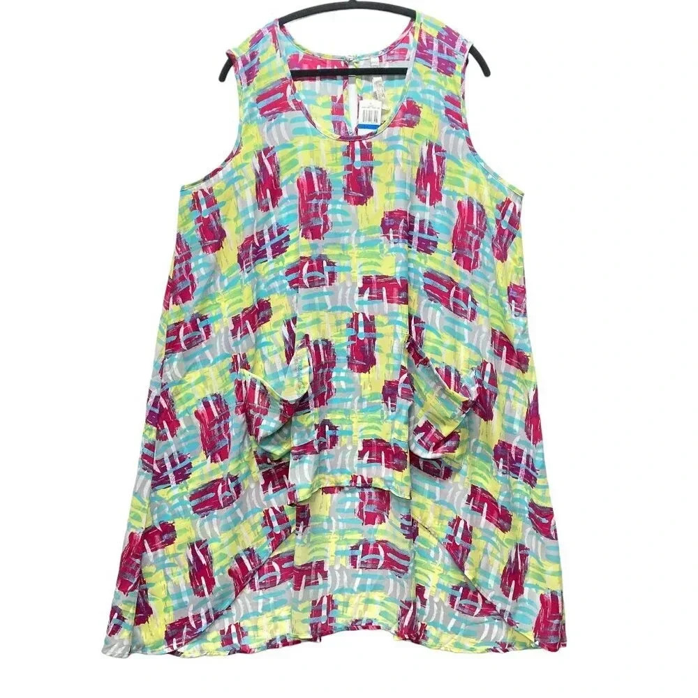 Melissa McCarthy Seven7‎ Tunic Dress Cover-up, Size 1X, Hi-Lo Hem, New w Tags